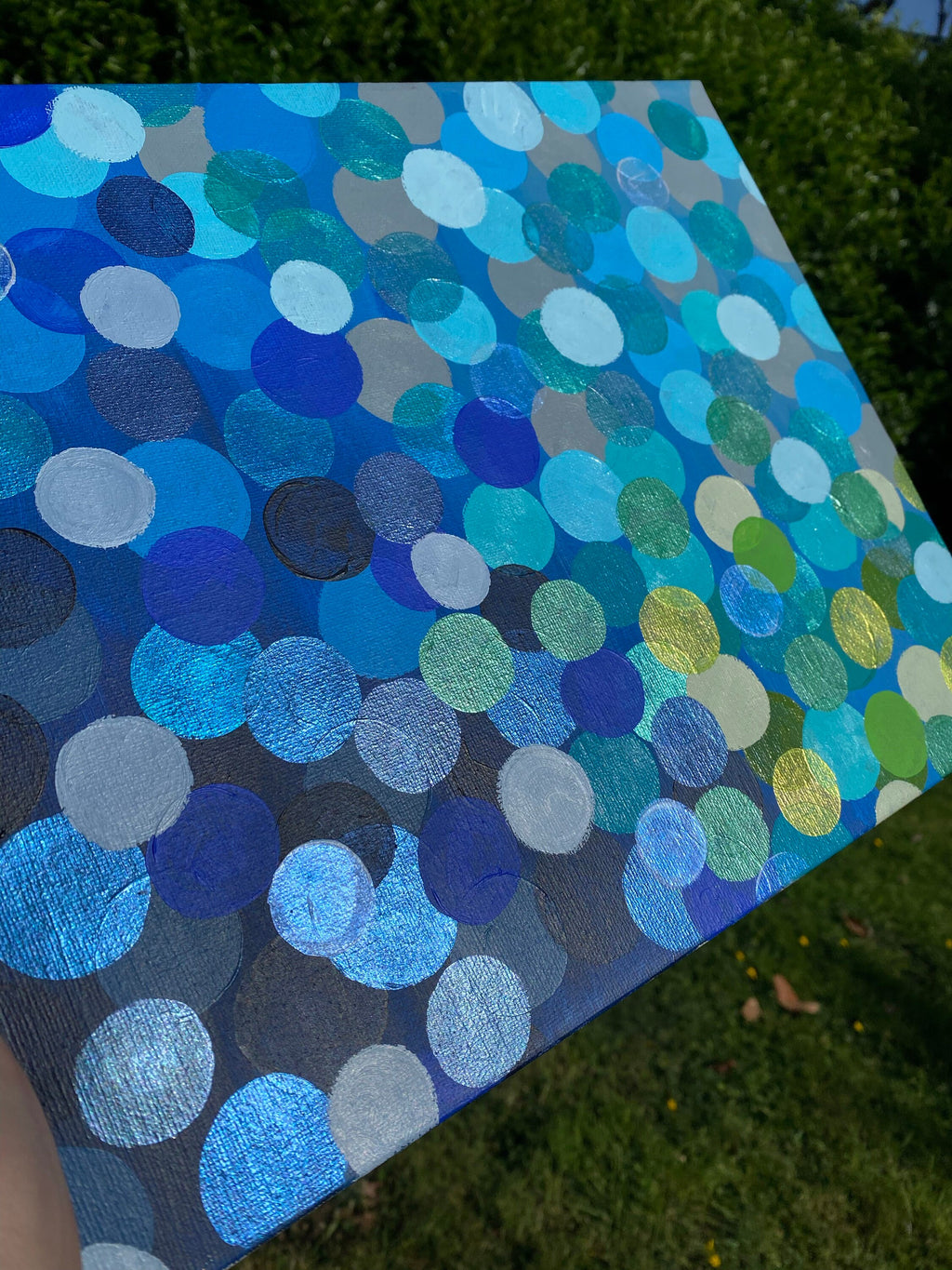 Under Water, Original painting on canvas, beautiful abstract