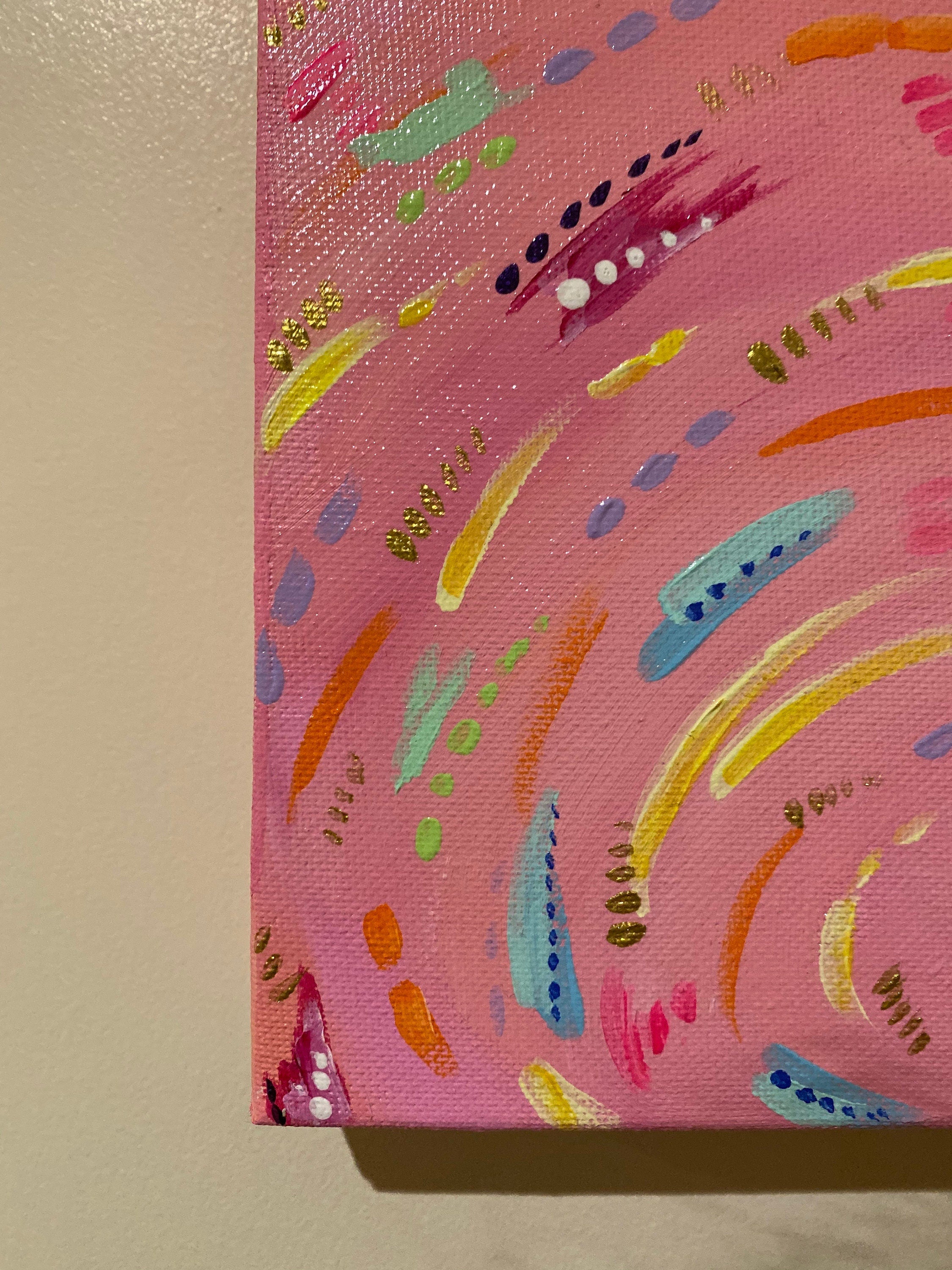 PEACH, Acrylic Painting on Canvas