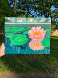 Waterlillies, Original Acrylic Painting