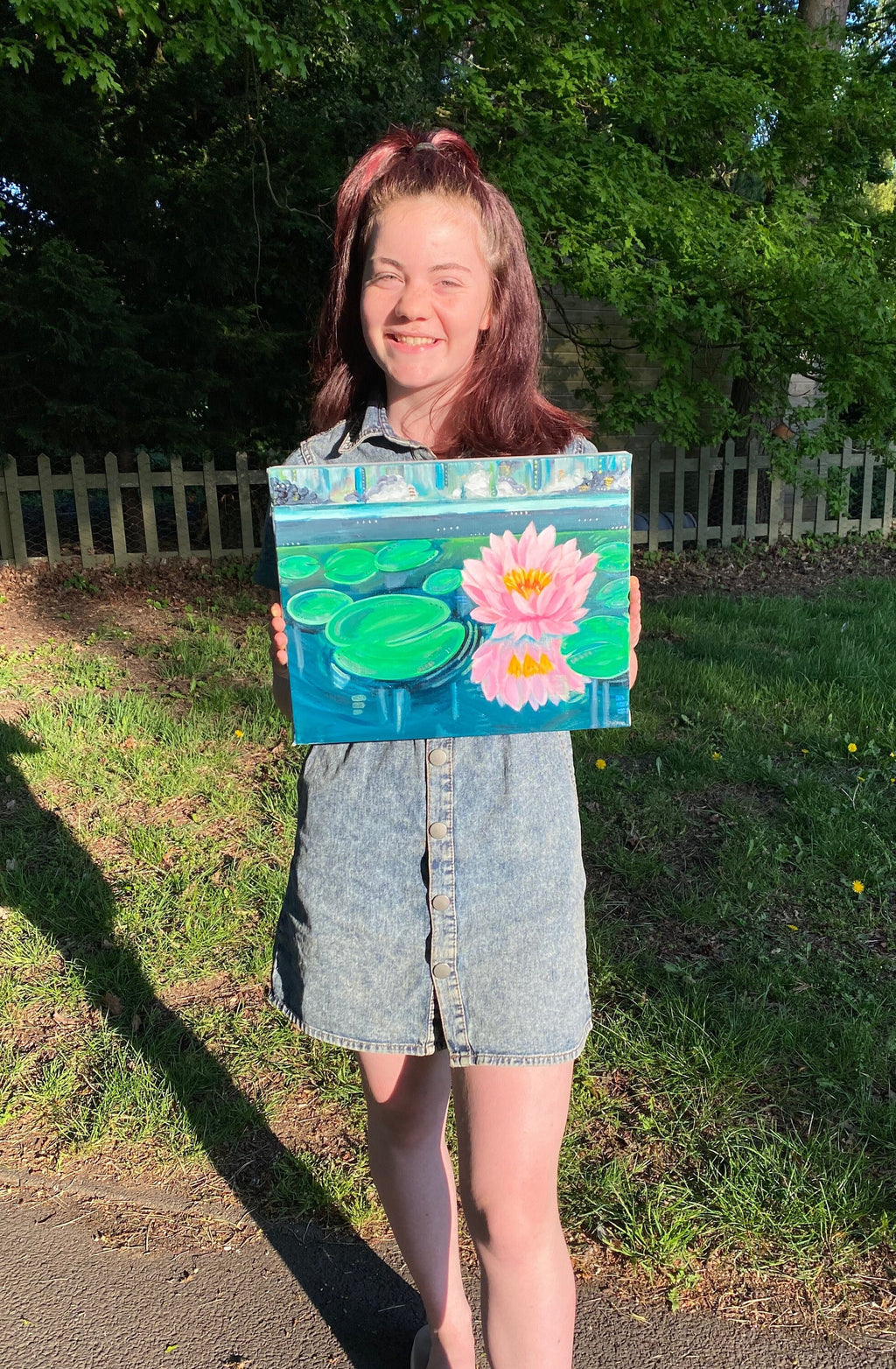 Waterlillies, Original Acrylic Painting