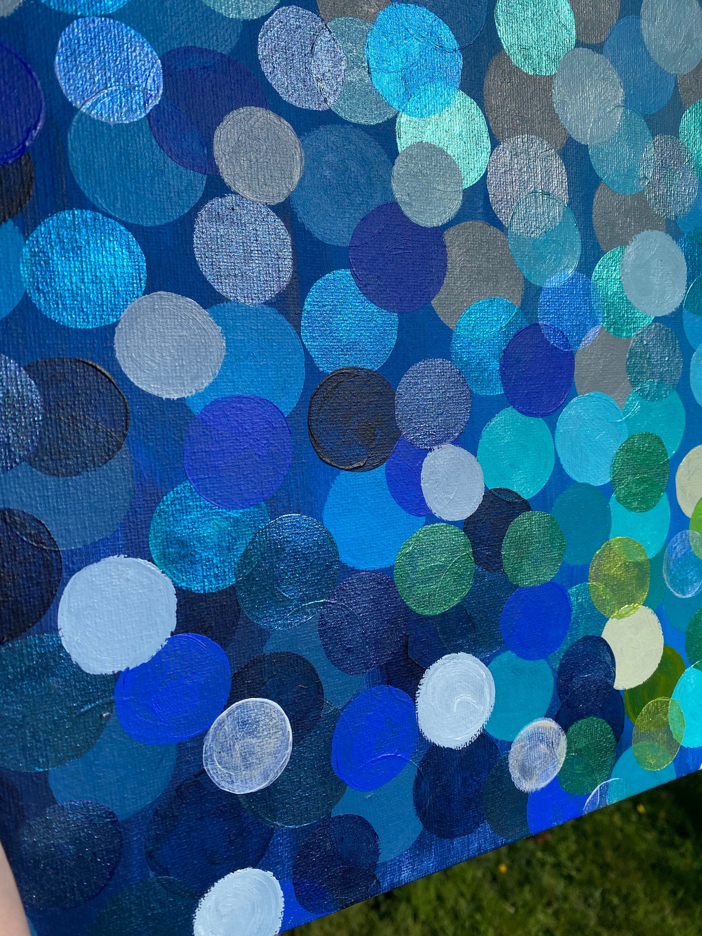 Under Water, Original painting on canvas, beautiful abstract
