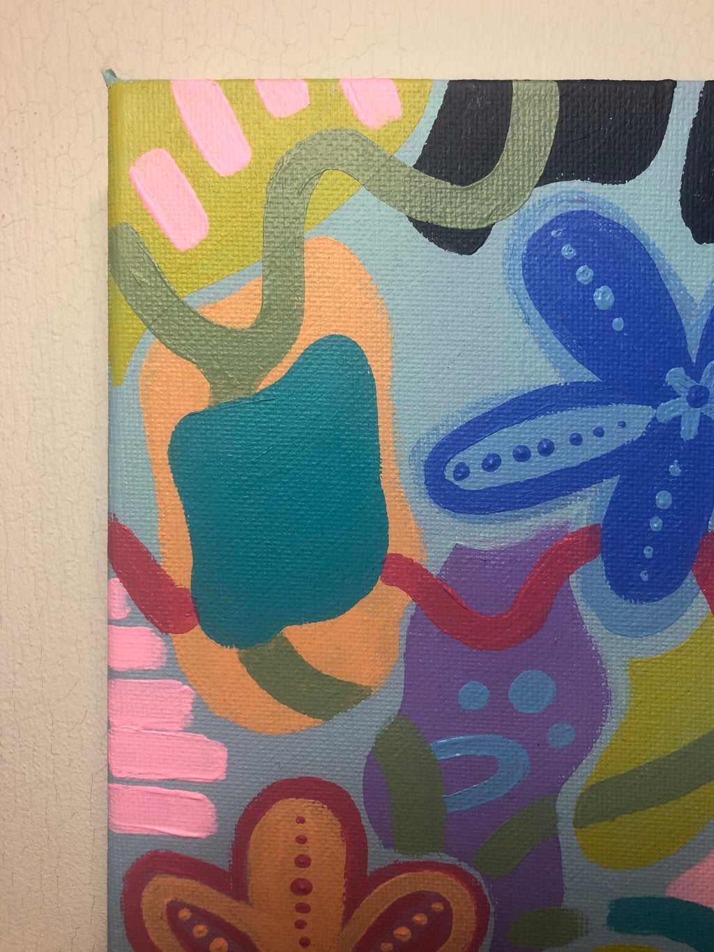 Flower Power, acrylic original painting!