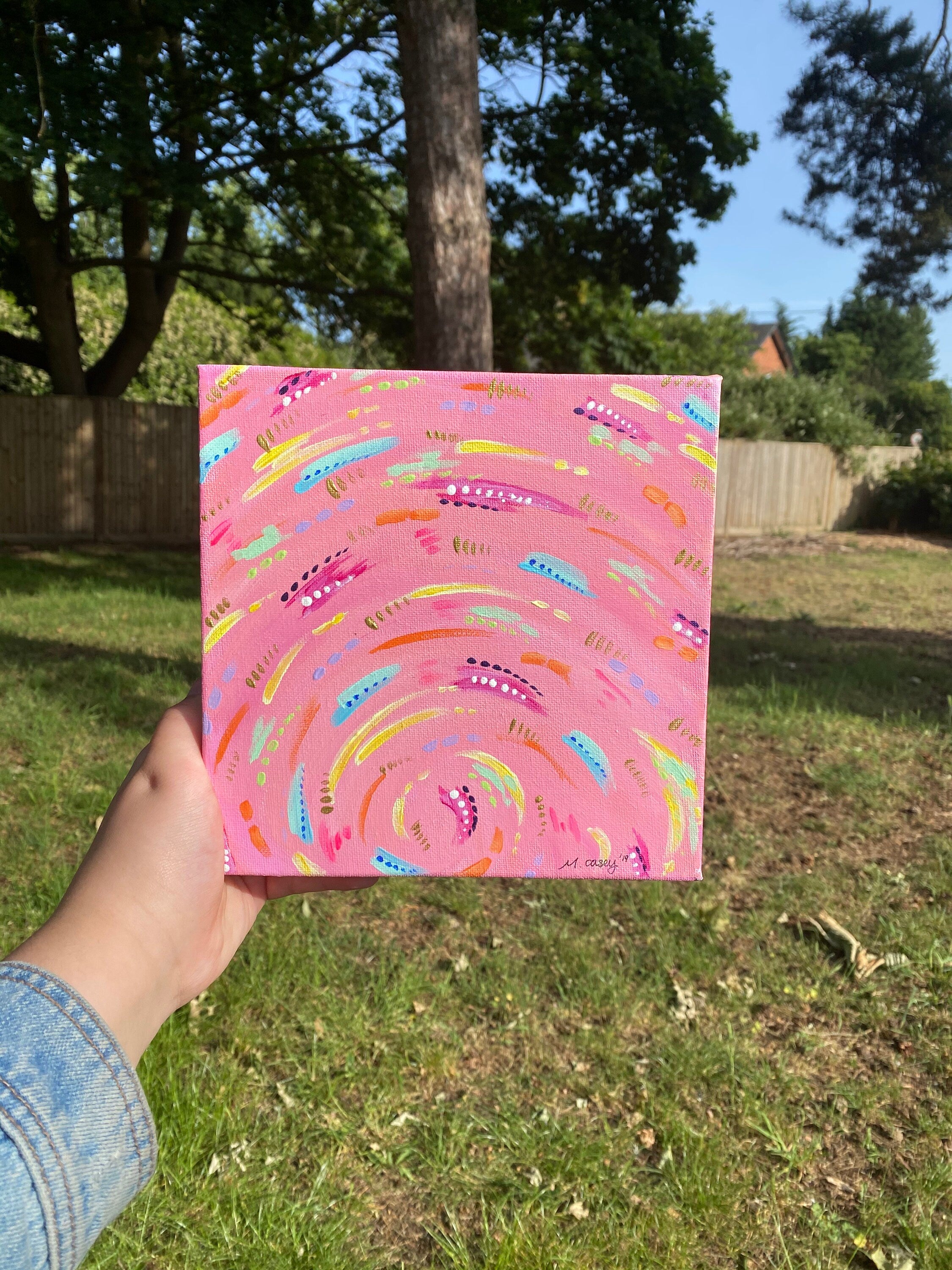 PEACH, Acrylic Painting on Canvas