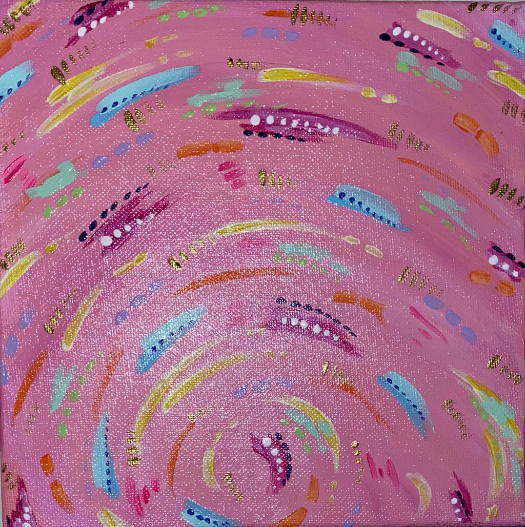 PEACH, Acrylic Painting on Canvas