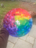 Mirrorball, original disco ball painting.