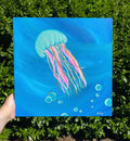 Jellyfish, Acrylic painting on Canvas.