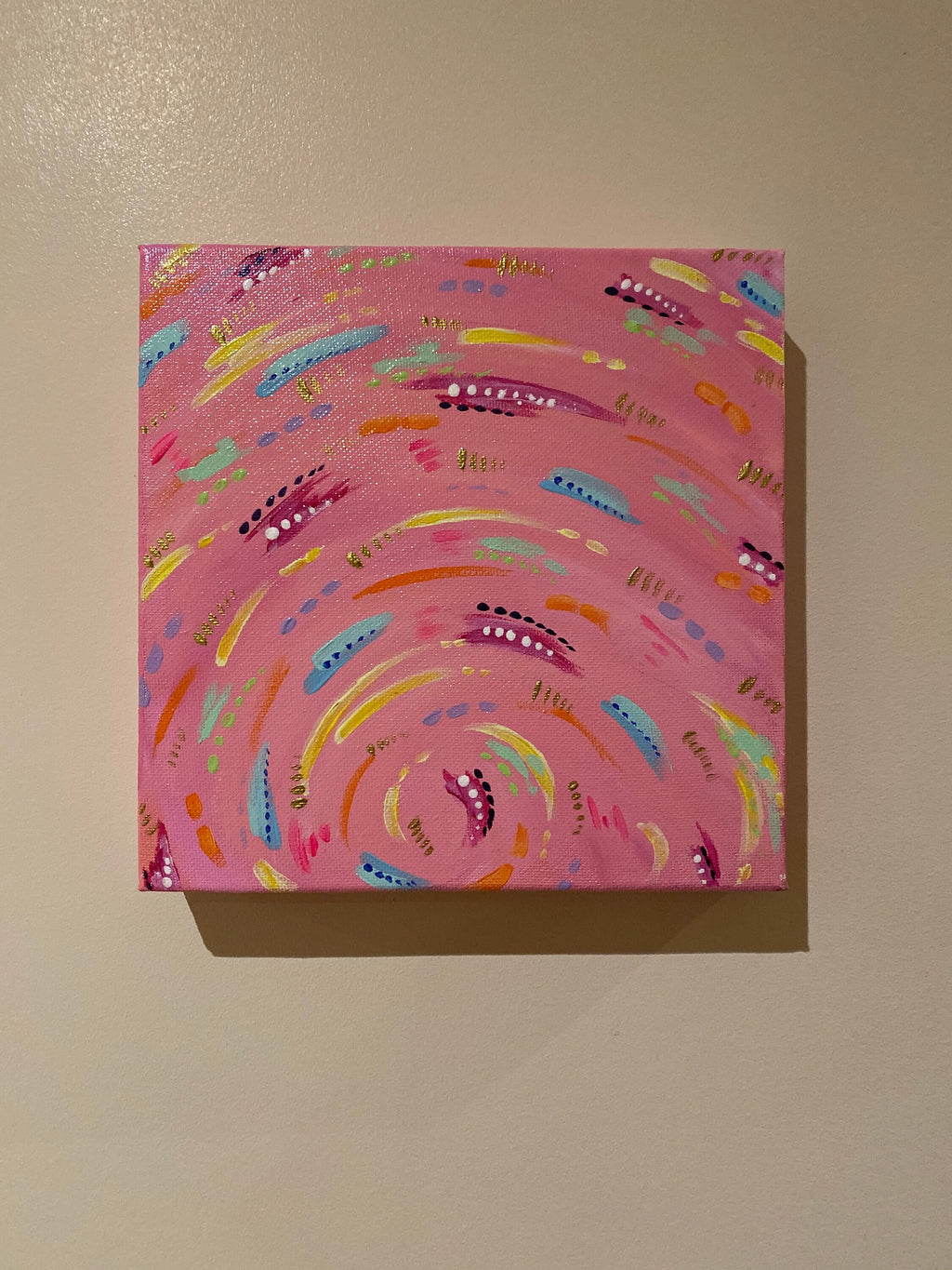 PEACH, Acrylic Painting on Canvas