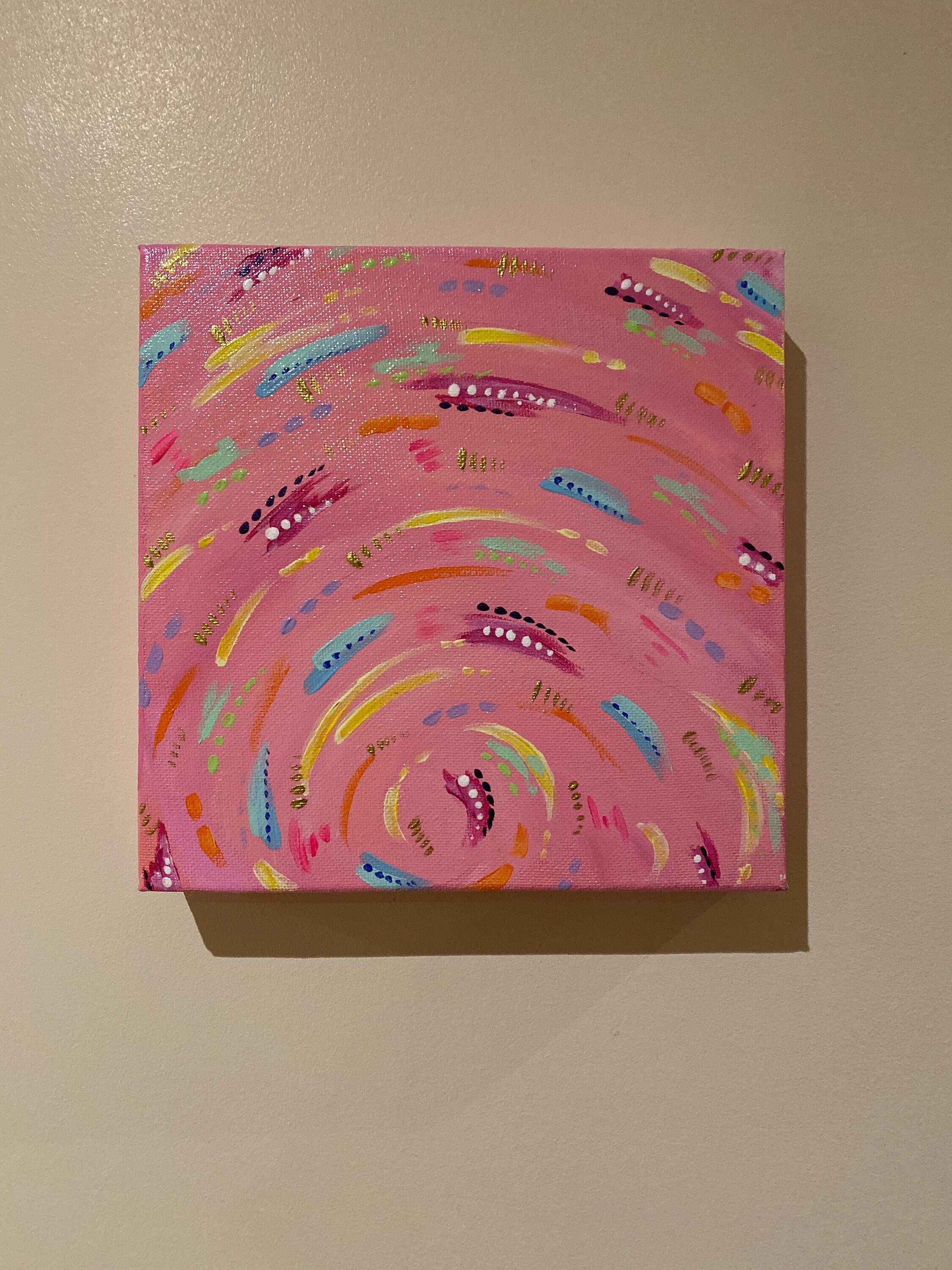 PEACH, Acrylic Painting on Canvas