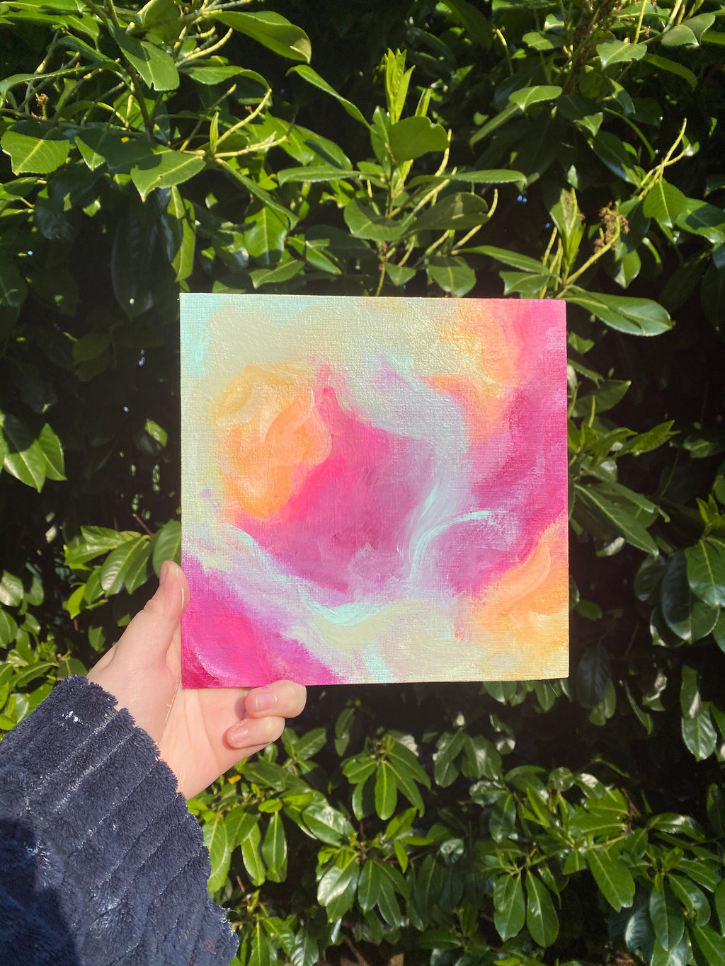 Palette study, original acrylic study