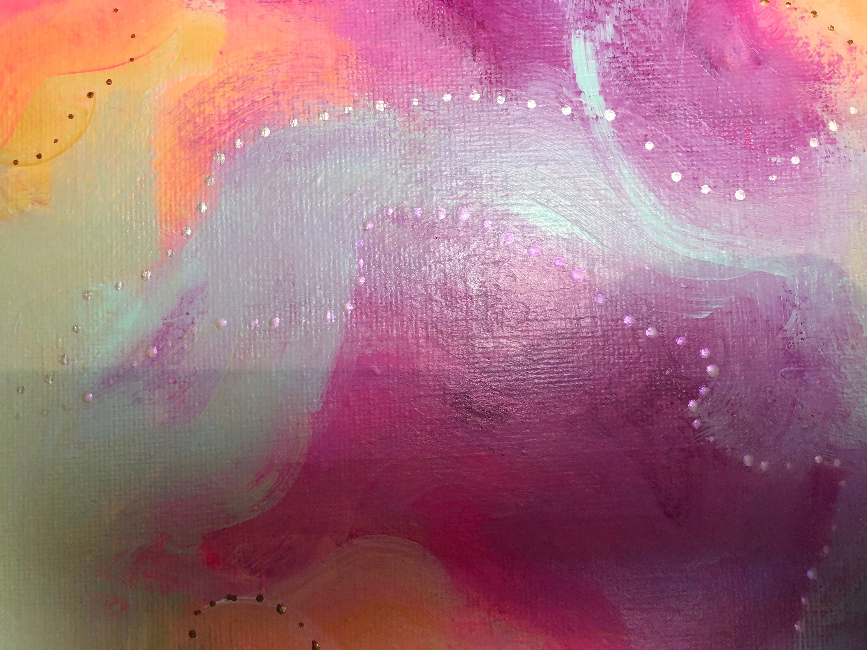 Palette study, original acrylic study